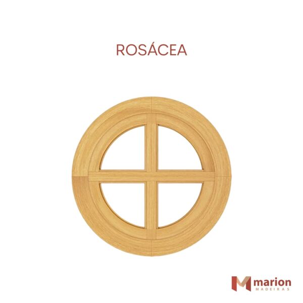 Rosácea de madeira maciça  