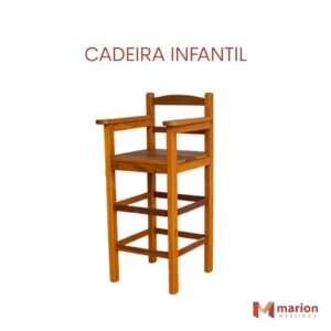 Cadeira de madeira infantil  