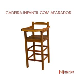 Cadeira infantil com aparador