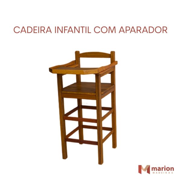 Cadeira infantil com aparador