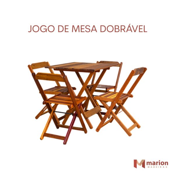 Jogo de mesa dobrável